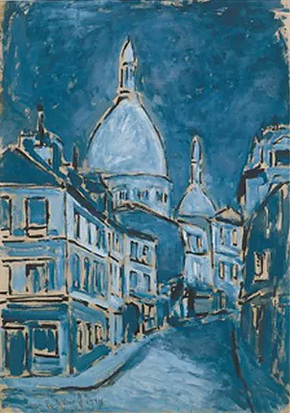 Le Sacré Coeur, 1934, gouache on paper