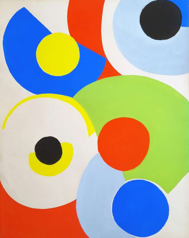 Sonia Delaunay, Sin título, Estarcido de 1956