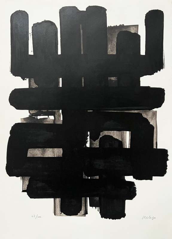 Pierre Soulages Lithographie n° 3