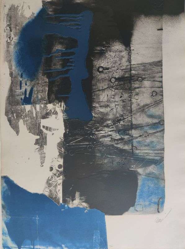 Antoni Clavé, Ohne Titel, Aquatinta und Carborundum von 1989