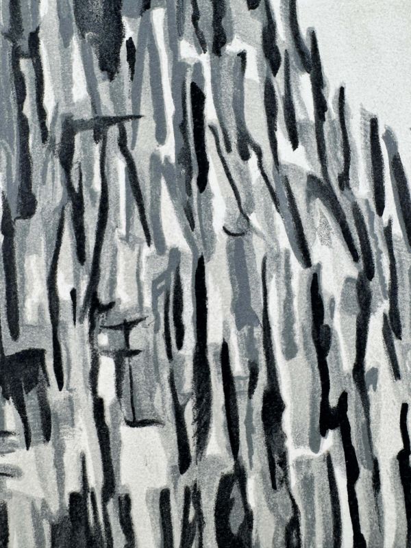 Elegy for Georges Pompidou (Lithograph) - Maria Helena VIEIRA DA SILVA