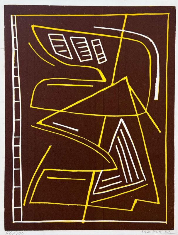 Alberto Magnelli // Hommage &agrave; Hans Arp (Farblithographie) -  Artistes Divers