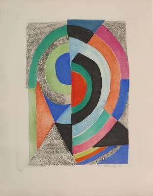 Demi-cercles (Eau-forte) - Sonia DELAUNAY-TERK