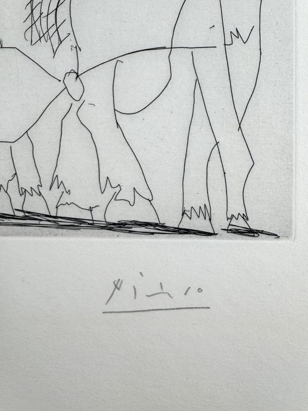 &Eacute;cuy&egrave;res et jongleuse (pl. 2 de la S&eacute;rie 347) (Eau-forte) - Pablo  PICASSO