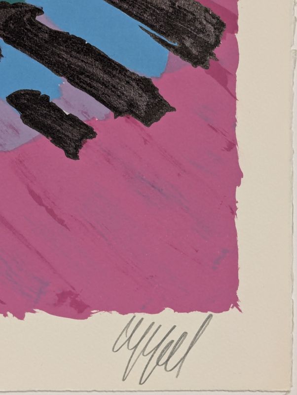 About a Cat (Lithographie) - Karel APPEL