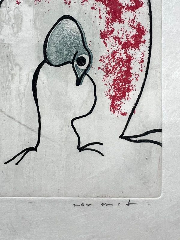 Oiseaux en péril (Eau-forte et aquatinte) - Max ERNST
