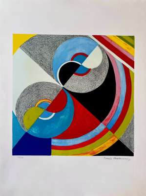 Rythme couleur (Litografía) - Sonia DELAUNAY