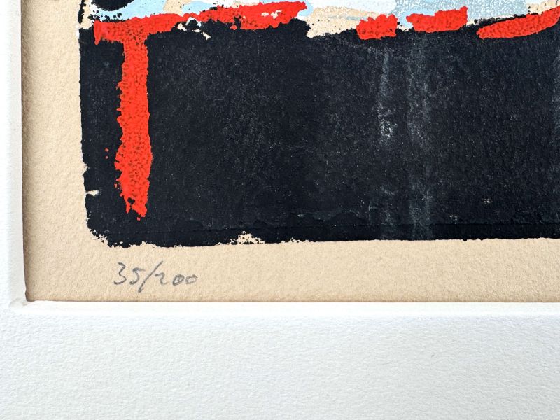 Méditerranée (Schablone) — Nicolas DE STAËL — Detail der Nummerierung