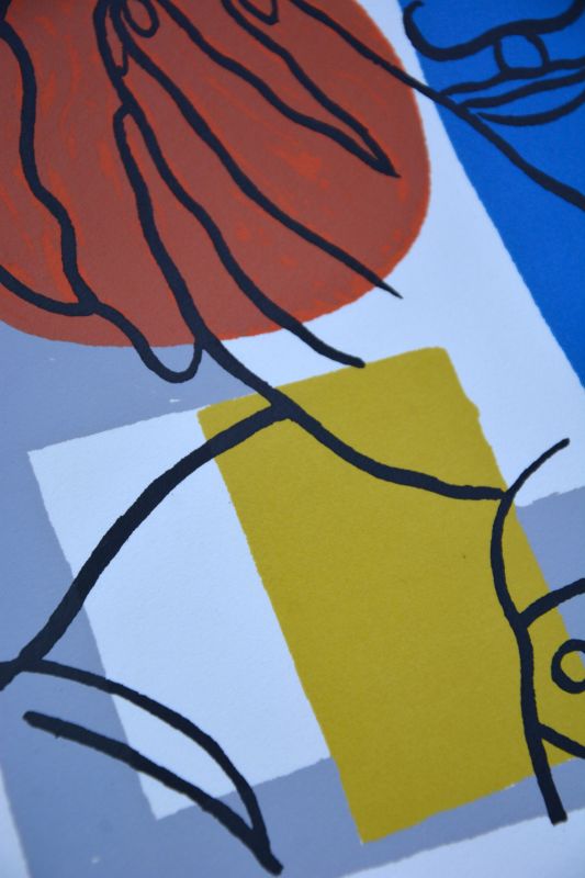 Porträt einer Frau (Siebdruck) - Fernand LEGER