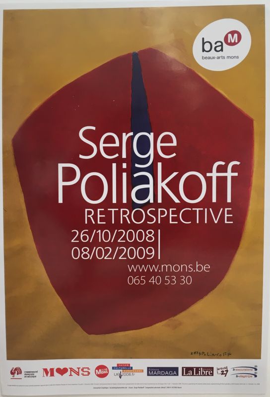 SERGE POLIAKOFF RETROSPECTIVE Mons (Affiche) - Serge  POLIAKOFF