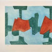 Komposition in Blau, Grün und Rot (Aquatinta) — Serge POLIAKOFF — Vorderansicht