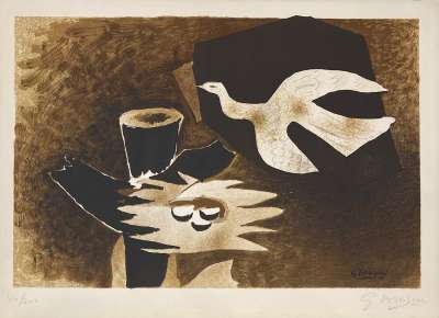 The bird and its nest (Lithograph) - Georges BRAQUE