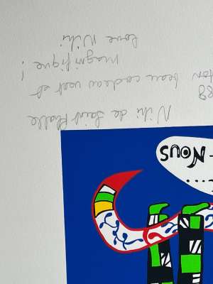 Le Sida est là… préservons-nous (Silkscreen) - Niki DE SAINT PHALLE
