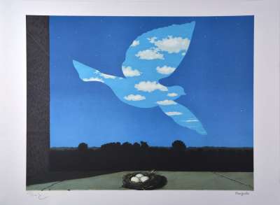Le Retour (Lithographie) - René MAGRITTE
