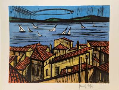 La baie de Saint-Tropez (Lithograph) - Bernard BUFFET