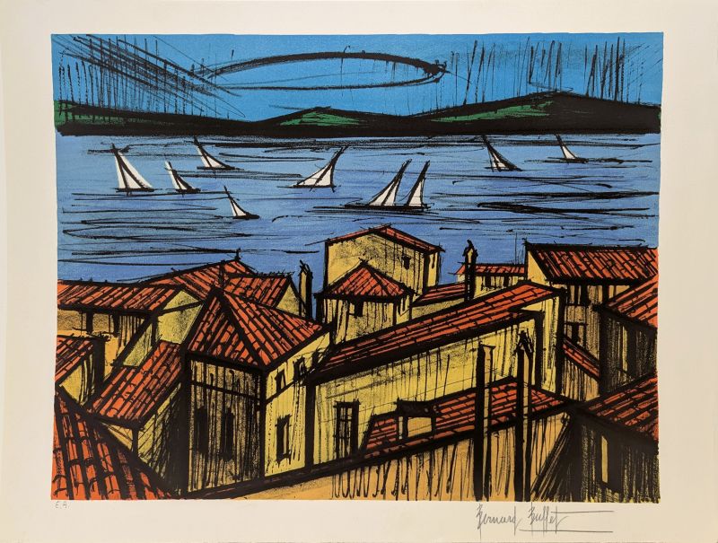 La baie de Saint-Tropez (Lithograph) - Bernard BUFFET