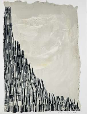 &Eacute;l&eacute;gie pour Georges Pompidou (Lithographie) - Maria Helena VIEIRA DA SILVA