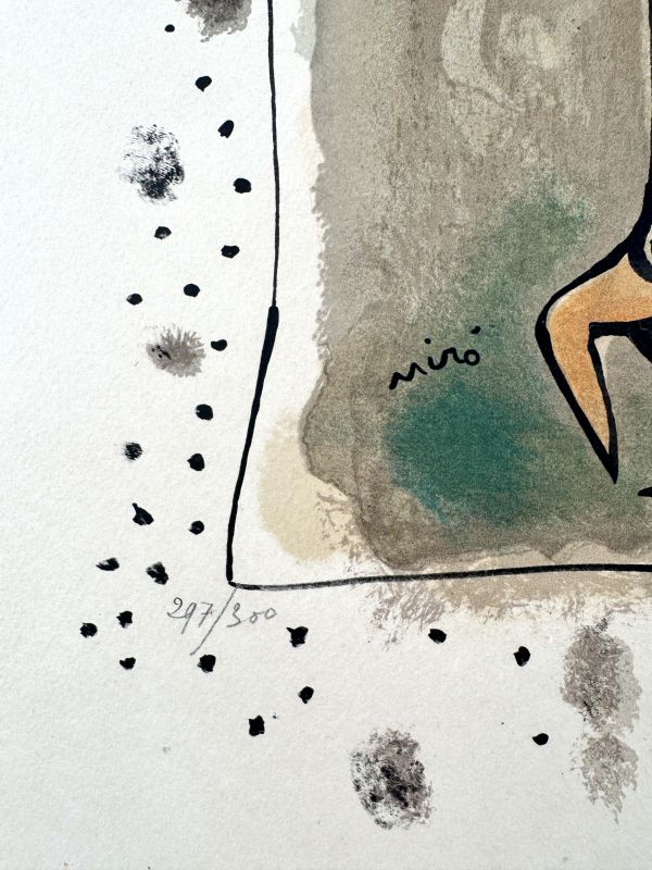 Nach dem Gewitter (Farblithographie) - Joan  MIRO
