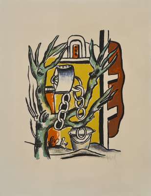 Le Puits (Lithographie) - Fernand LEGER