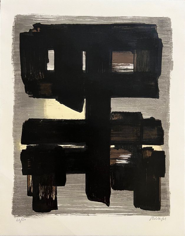 Lithographie n° 1 (Lithographie) - Pierre  SOULAGES