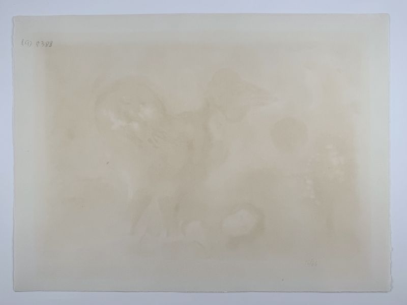 Paysage au Coq (Lithograph) — Marc CHAGALL — Back view