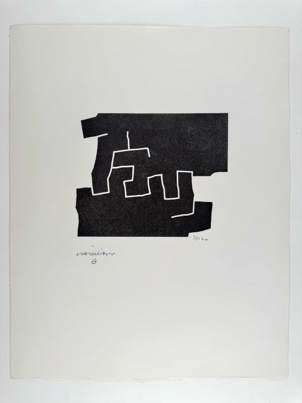 10e anniversaire Fondation Maeght (Bois gravé) - Eduardo CHILLIDA