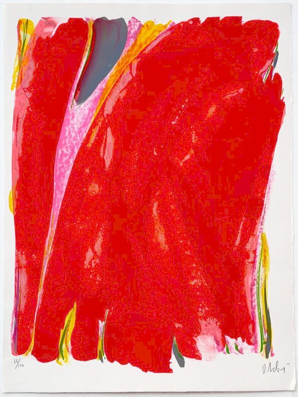 The Red Curtain (Satie) (Lithograph) - Olivier DEBRE