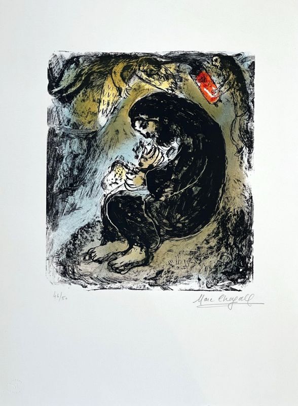 Méditation (Lithographie) - Marc CHAGALL