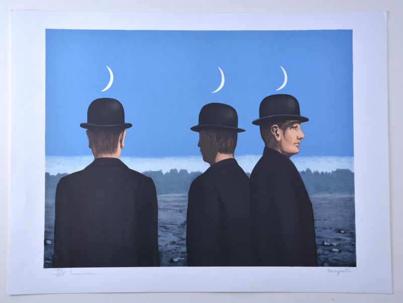Das Meisterwerk oder die Geheimnisse des Horizonts (Farblithographie) - René MAGRITTE