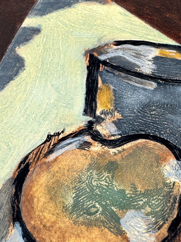 Nature Morte Oblique (Eau-forte et aquatinte) — Georges BRAQUE — Zoom détail