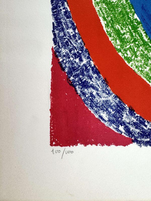 Schwarze Kachel (Farblithographie) - Sonia DELAUNAY