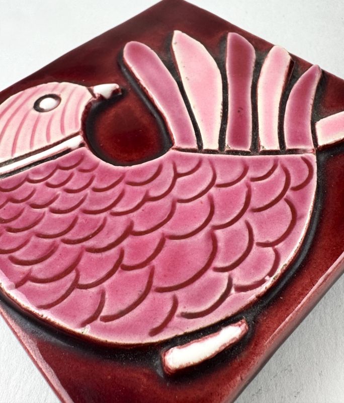 Caja p&aacute;jaros rosa (Cerámica) - Mithé ESPELT