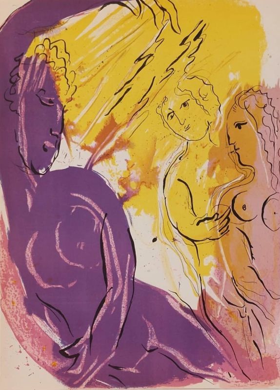 Ange du Paradis (Farblithographie) - Marc CHAGALL