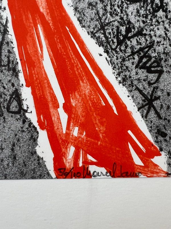 Marcel Janco  // Hommage &agrave; Hans Arp (Farblithographie) -  Artistes Divers