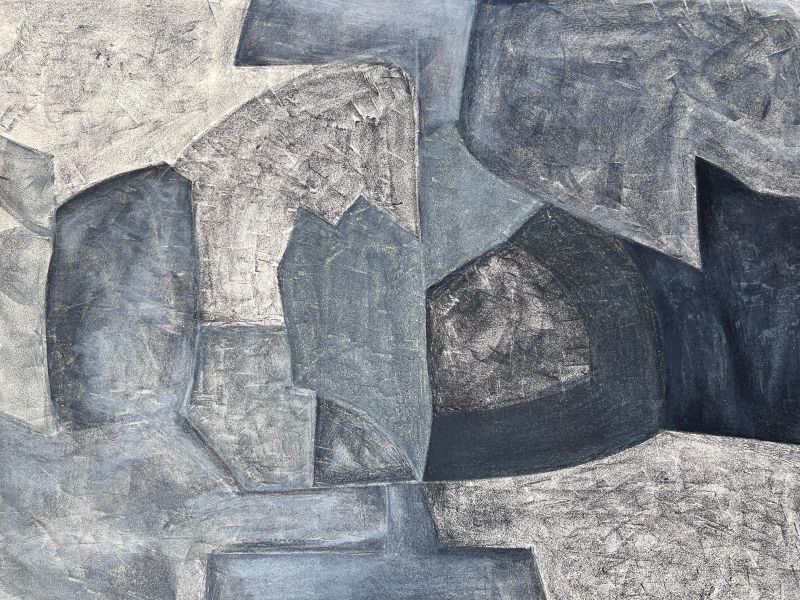 Composición gris (Litografía) - Serge  POLIAKOFF