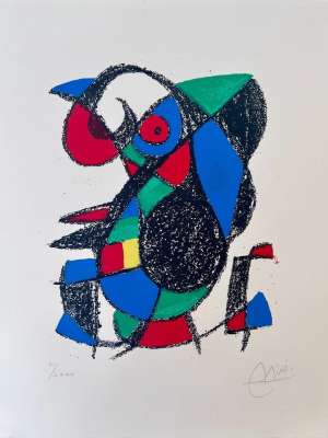 Miro Lithographe II planche 12 (Lithograph) - Joan  MIRO