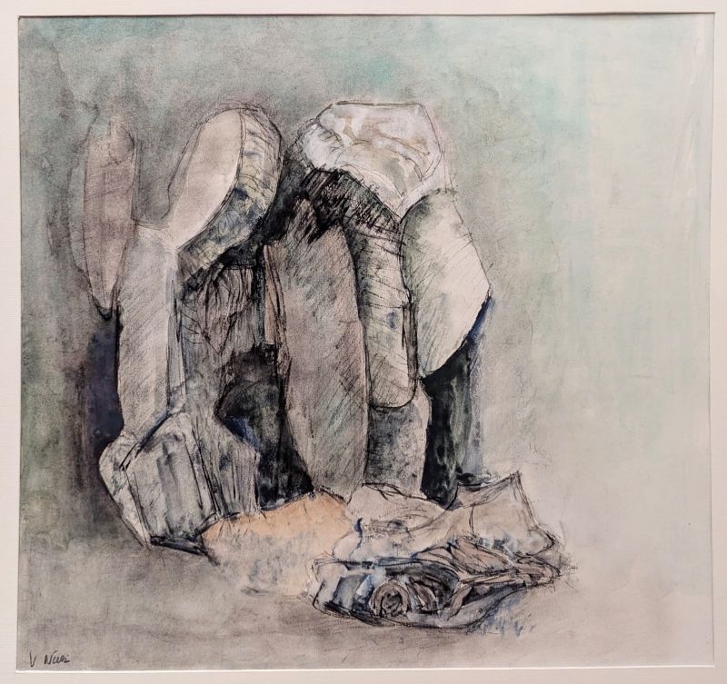 Conversation min&eacute;rale (Gouache (contemporary)) - Véronique NEROU