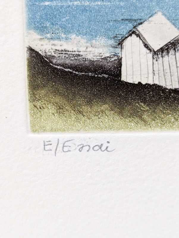 Les falaises (Aquatinte) - Annapia ANTONINI