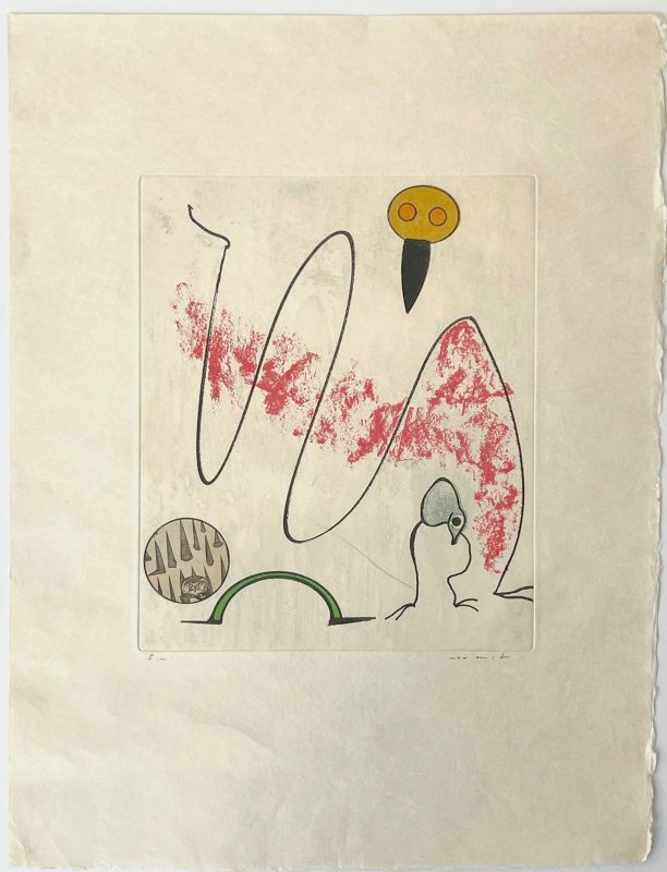 Oiseaux en péril (Eau-forte et aquatinte) - Max ERNST