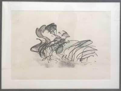 G 1970-1 / LAS ESTAMPAS DE LA COMETA, planche II (Aguafuerte y aguatinta) - Hans HARTUNG