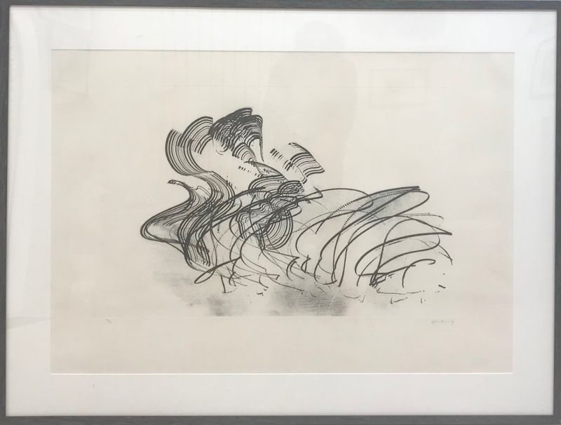 G 1970-1 / LAS ESTAMPAS DE LA COMETA, planche II (Eau-forte et aquatinte) - Hans HARTUNG