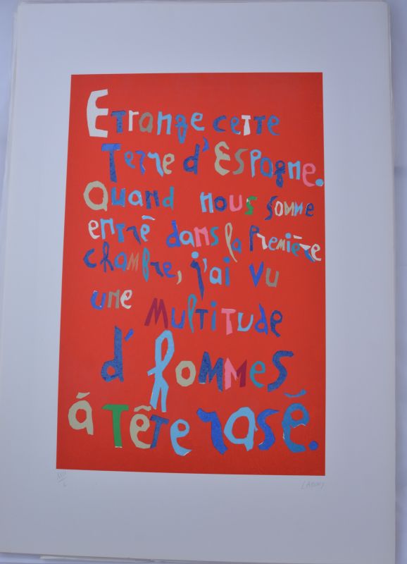 Journal d'un fou (Lithograph) - André LANSKOY