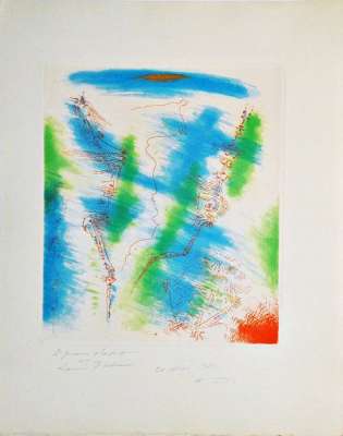 Pour Saint-Pol Roux (Eau-forte et aquatinte) - André  MASSON