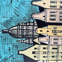 El Singel Amsterdam (Litografía) — Bernard BUFFET — Vista de detalle