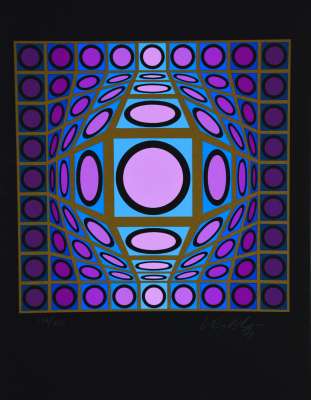 Microcosmos (Silkscreen) - Victor  VASARELY
