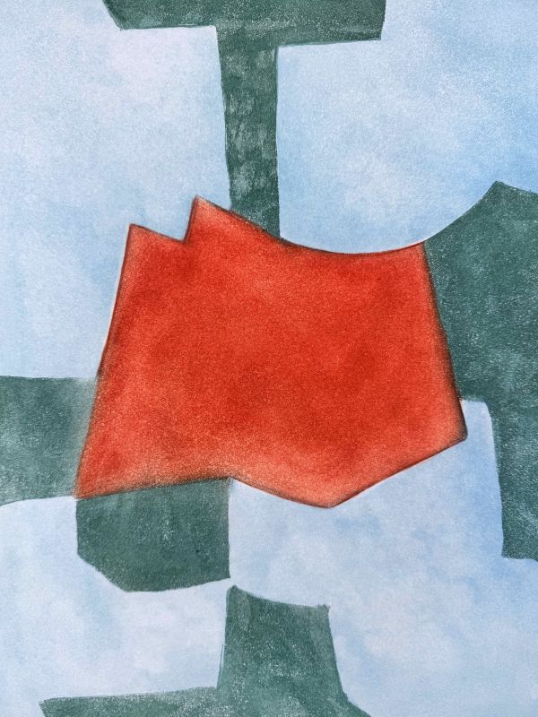 Komposition in Blau, Grün und Rot (Aquatinta) — Serge POLIAKOFF — Detailansicht