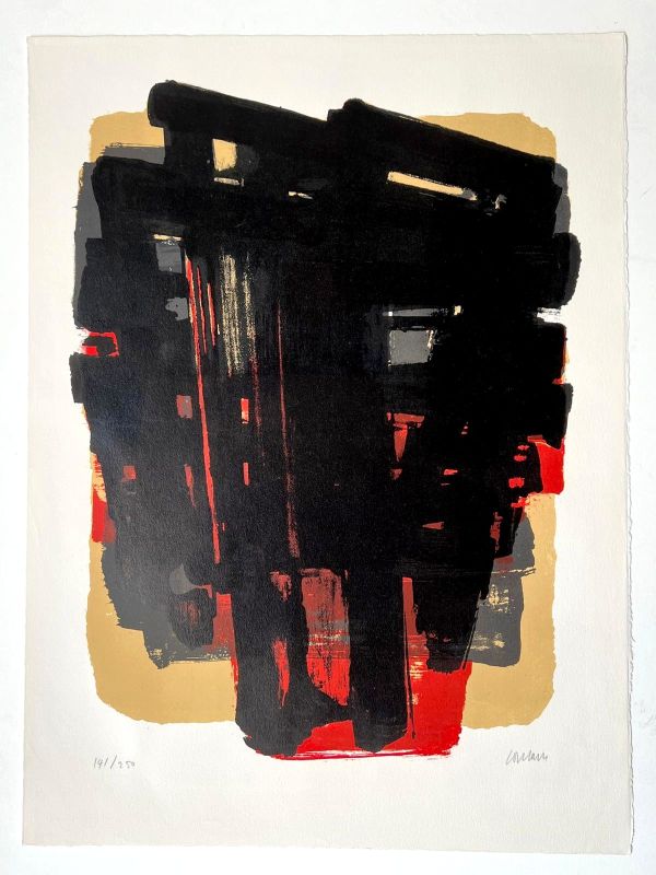 Lithographie n°8 (Lithographie) - Pierre  SOULAGES