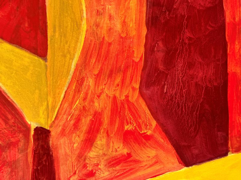 Composition orange L51 (Technique mixte (moderne)) — Serge POLIAKOFF