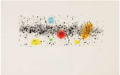 Meanders and wind (Aquatint) - Joan  MIRO