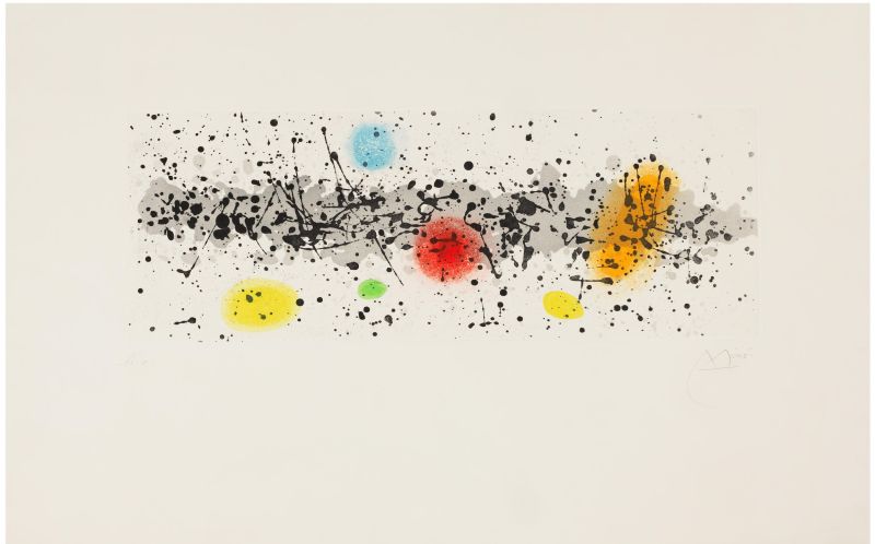 Mäander und Wind (Aquatinta) - Joan  MIRO